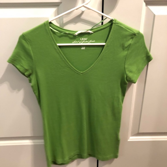 H&M Medium Green Tee Shirt - Picture 1 of 2